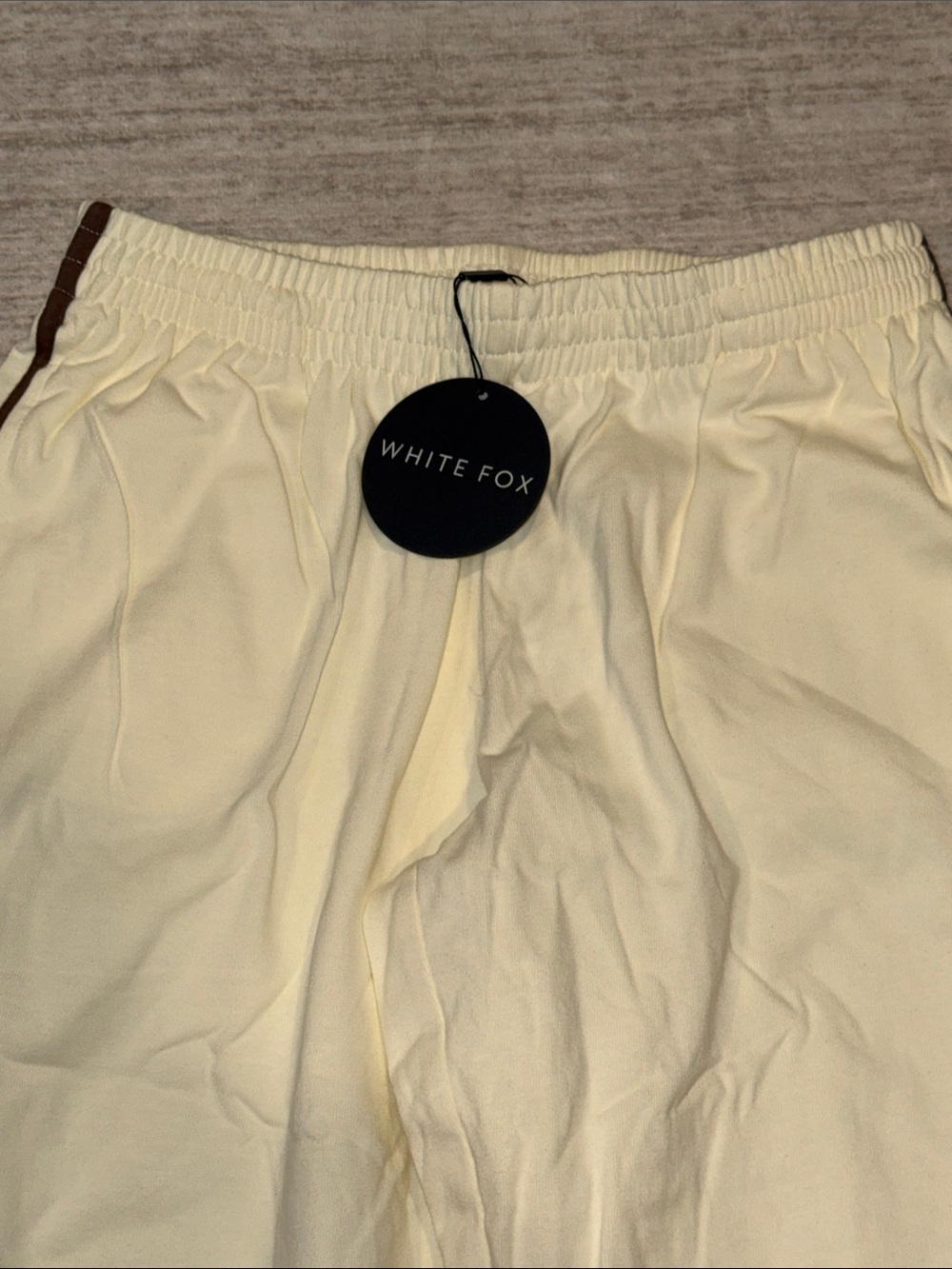 NWT White Fox Make Me Promises Pants Cream womens medium - Picture 6 of 14